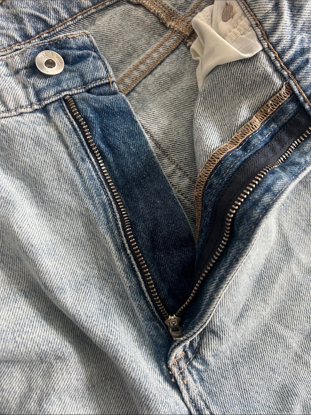rag & bone Light Blue Wide Leg Flare Jeans - Picture 6 of 13